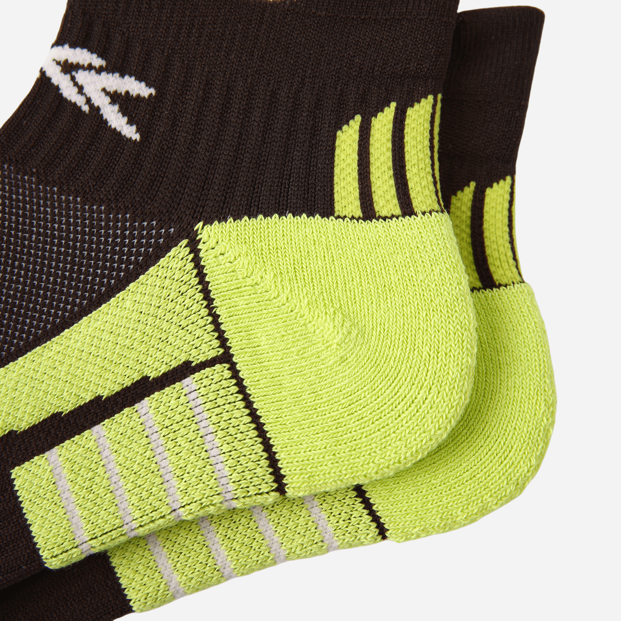 Women's Performance Cushioned Ankle Socks - Espresso & Volt