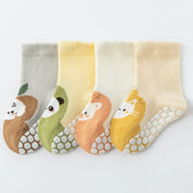 Baby’s Toe-Cap Friends Non-Slip Socks 4-Pack