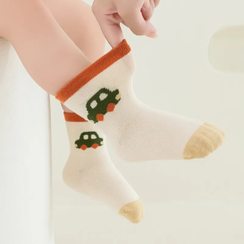 Babies Apple Orchard Socks-3 Pairs