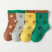 Baby's First Numbers & Shapes Long-Staple Cotton 4-Pack