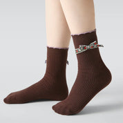 Kid's Girls' Vintage Bunny Socks - 3 Pairs