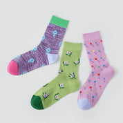 Women's Shimmer Mesh Crew Socks (3-Pack)