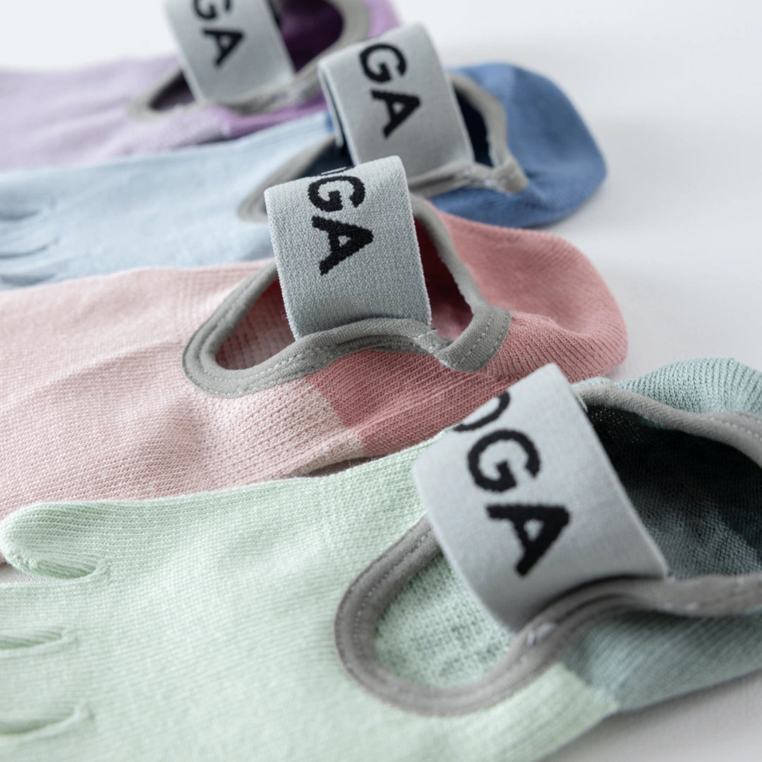Women's 92% Mercerized Cotton Five-Toe Yoga Socks