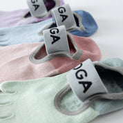 Women's 92% Mercerized Cotton Five-Toe Yoga Socks