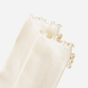 Kid's Sweet Pearl Trim Socks - 2 Pairs - Weavasocks
