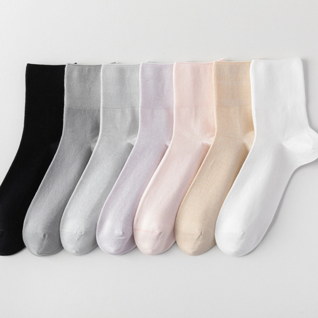 Women's 99% Supima® Cotton Silk-Touch Quarter Socks - product photo showing soft cotton comfort