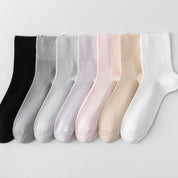 Women's 99% Supima® Cotton Silk-Touch Quarter Socks - product photo showing soft cotton comfort
