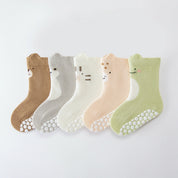 Baby’s Pastel Animal Ear Cuff Non-Slip Floor Socks
