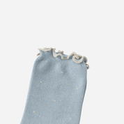 Kid's Pastel Dot Lettuce Cuff Socks - 4 Pairs - Weavasocks