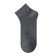 Men's Moisture-Wicking Drop-Needle Ribbed Ankle Socks