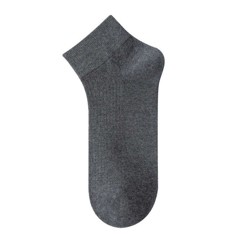 Men's Moisture-Wicking Drop-Needle Ribbed Ankle Socks