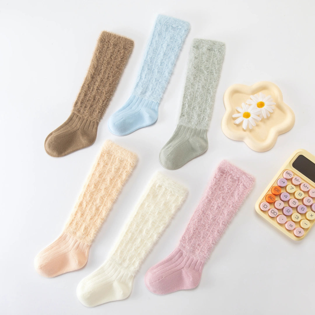 Baby’s Winter Fuzzy Soft Knee-High Socks