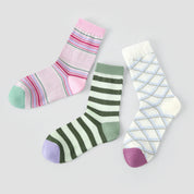 Women's Metallic Shimmer Mesh Crew Socks (3-Pack) - sock set showing breathable mesh comfort