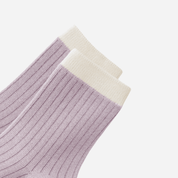 Kid's Color-Cuff Ribbed Crew Socks - 5 Pairs - Weavasocks