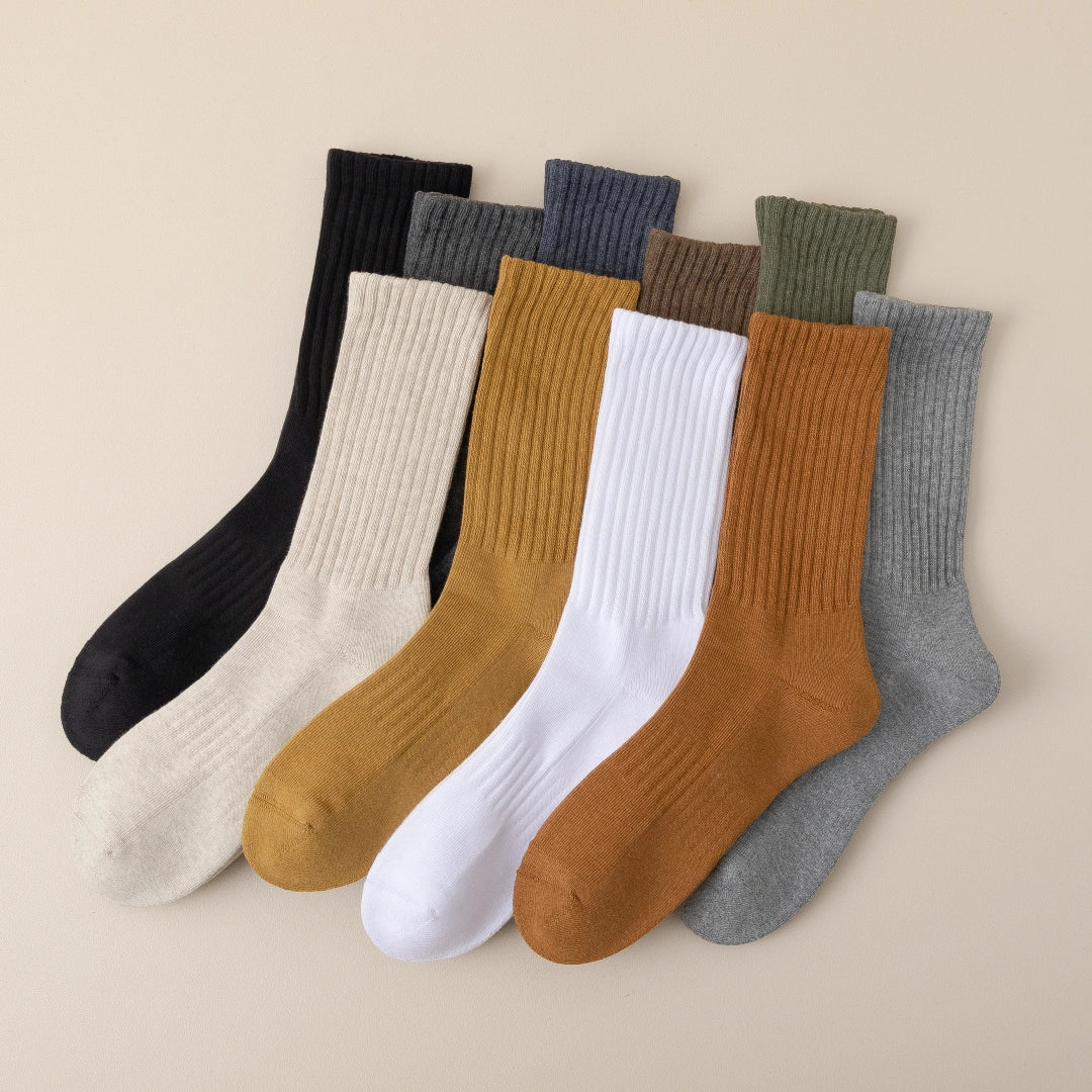 Men's 92% Premium Cotton Terry Cushion Sport Socks - product photo showing cushioned comfort