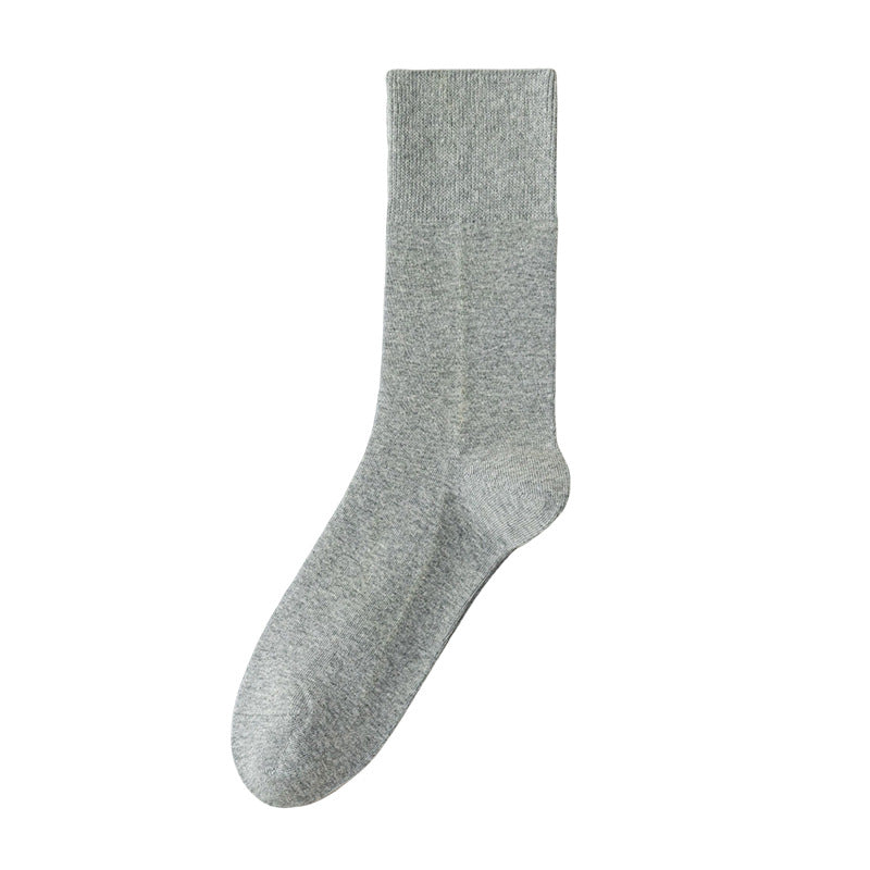 Men's Heathered 98% Cotton Loose Top Socks