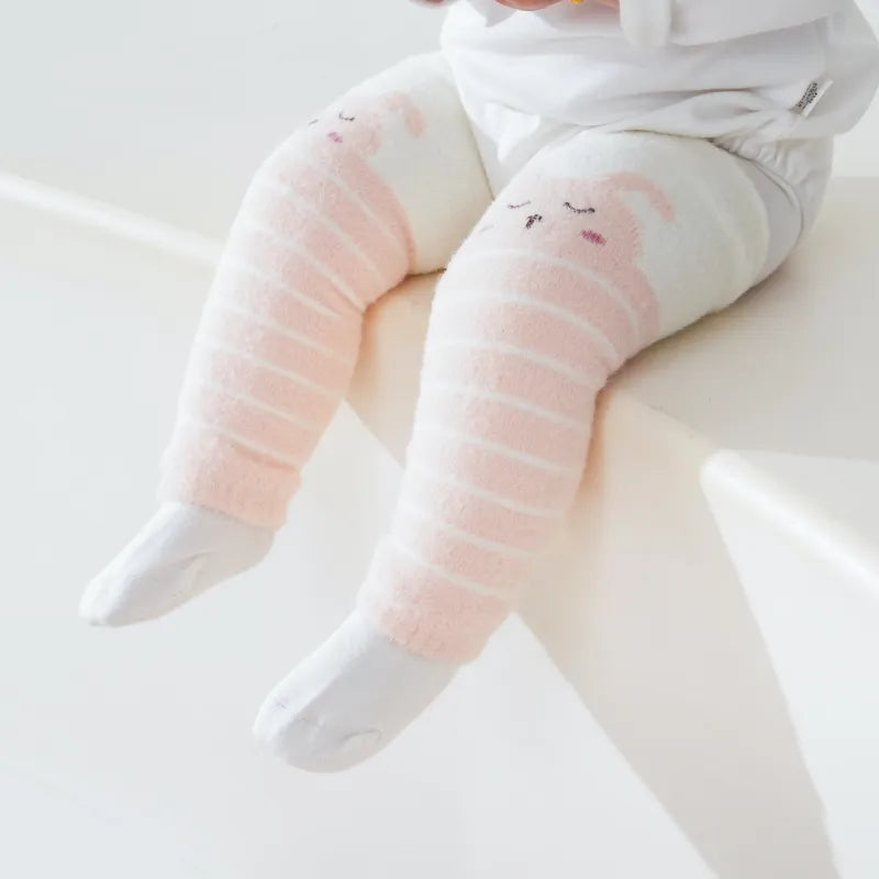 Babies Cozy Crawler Leg Warmers-3 Pairs