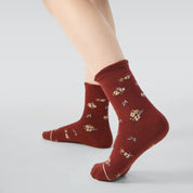 Kid's Girls' Vintage Charm Crew Socks - 5 Pairs