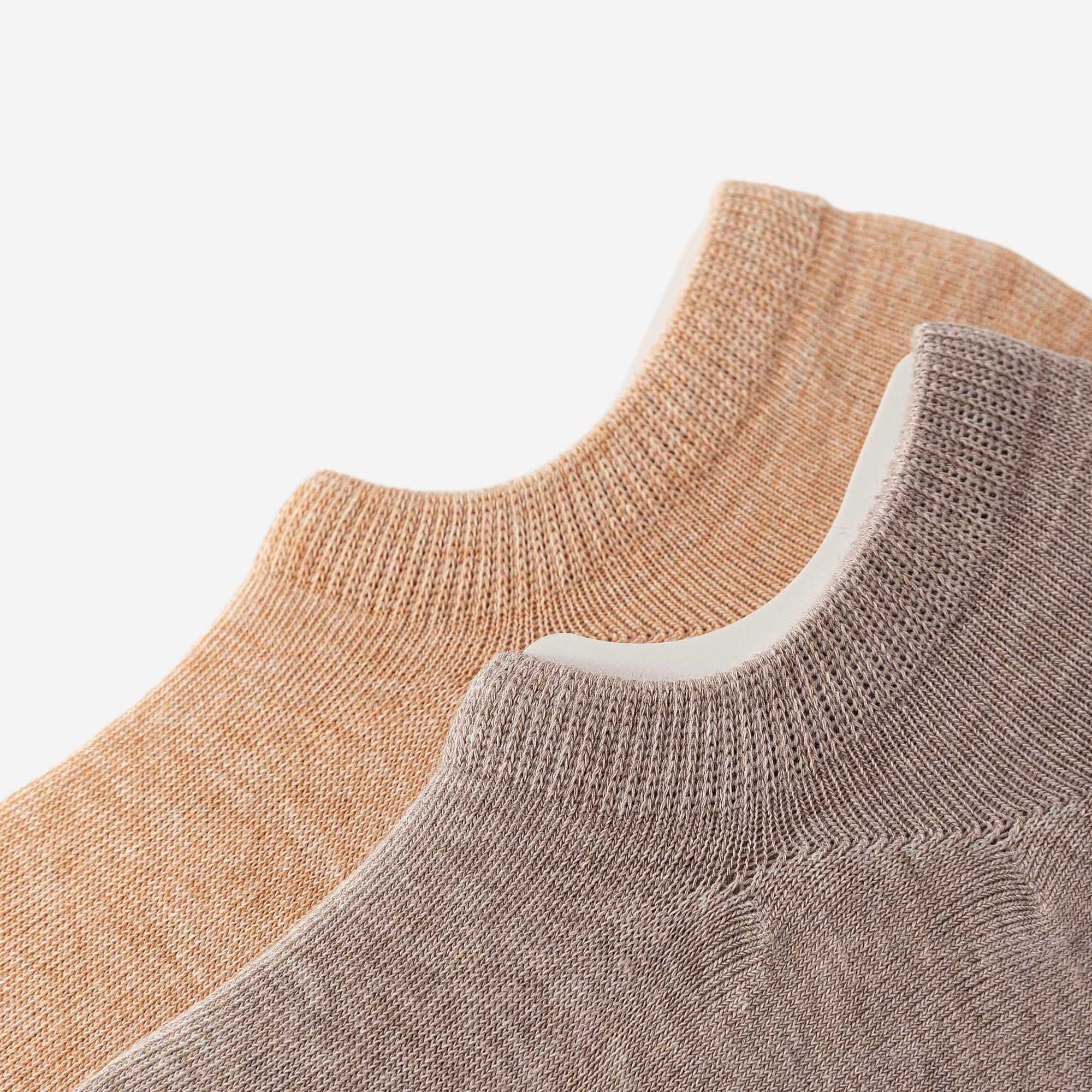 Women's Non-Slip Combed Cotton No-Show Socks - 6 Pairs