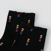 Artistic Color-Block Ankle Socks 3-Pack
