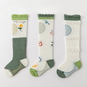 Baby & Toddler Cotton Crawling Knee-High Socks 3-Pack - sock set showing soft cotton comfort