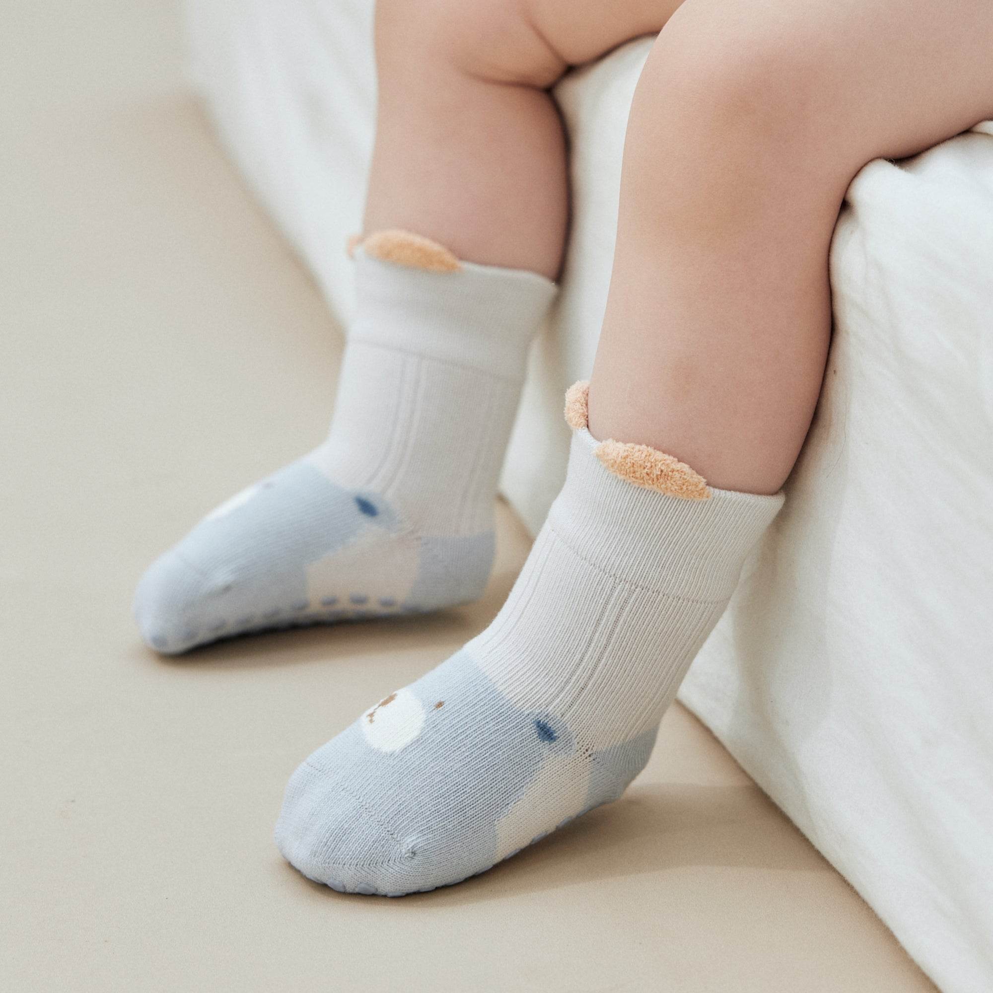 Babies' Non-Slip Socks for New Walkers-3 Pack - Weavasocks