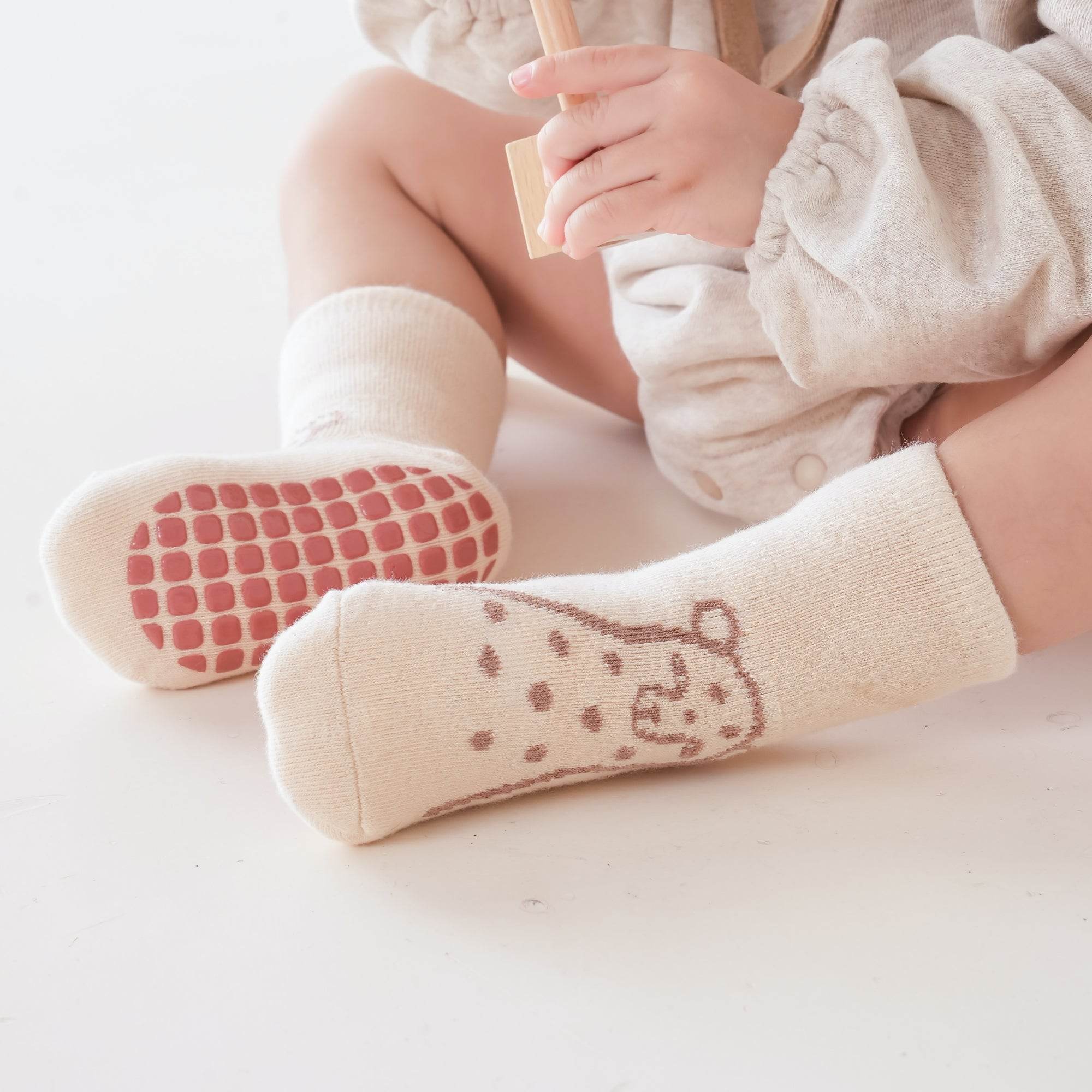 Babies Little Pumpkin Grip Socks-4 Pack - Weavasocks