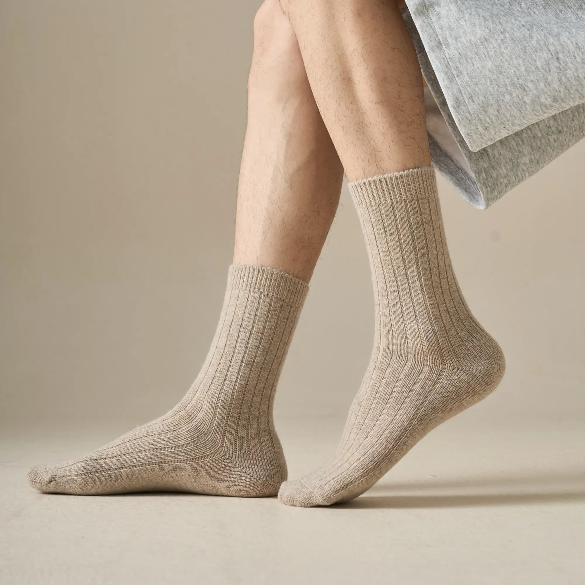 Men's All-Season Merino Ribbed Socks
