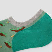 "Vivid Rhythm" Women's 3D Jacquard No-Show Socks 5-Pack - sock set showing secure grip comfort