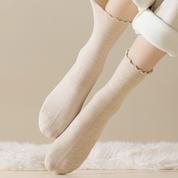 Soft Wool Ruffle Crew