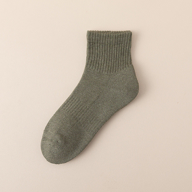 Durable Cotton Rib Socks