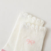 Baby & Toddler Girls' Ballerina Bow Ruffle Cotton Crew Socks (4-Pack)