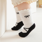 Baby & Toddler Girls' Ballerina Bow Ruffle Cotton Crew Socks (4-Pack)