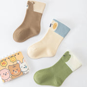 Baby’s Colorblock Animal Cuff Crew 3-Pack