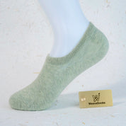 Women's 95% Cotton Ultra-Soft Heathered No-Show Socks