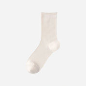 Women's 5.5" Luxury 6A Silk Roll Top Socks