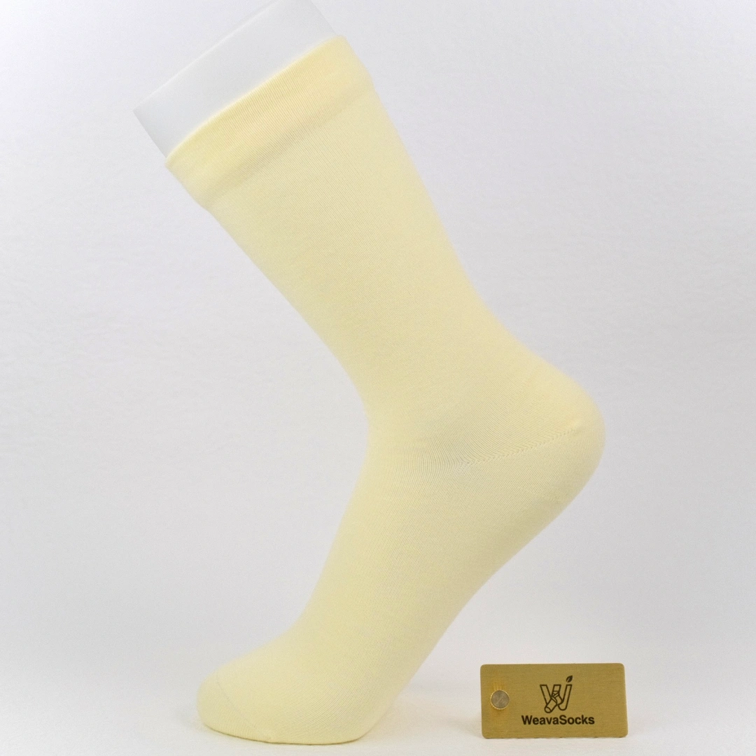 Women's Ultra-Thin 99% Cotton Sorbet Crew Socks - product photo showing soft cotton comfort