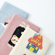 Kid‘s Fairytale Forest Thickened Terry Socks 5-Pack