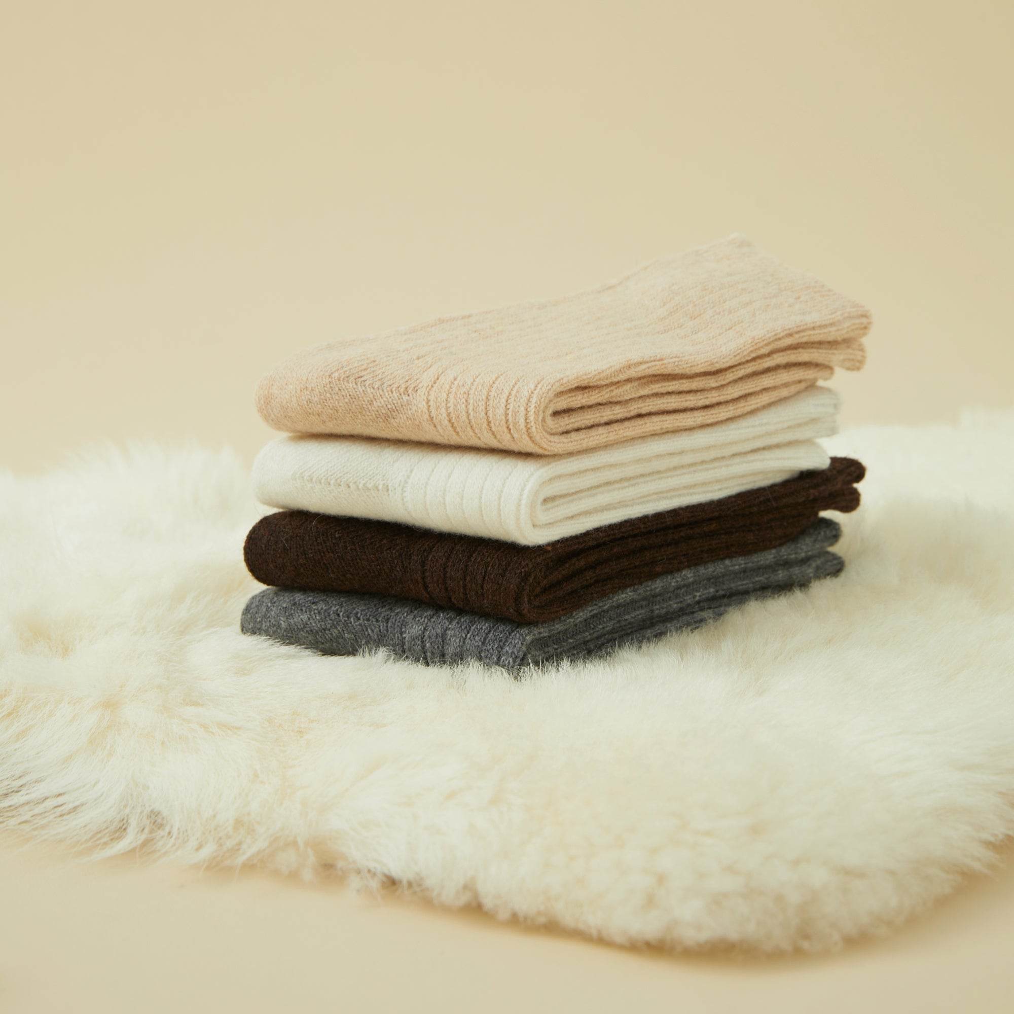 Women's Classic Merino Wool Ribbed Socks - Single Pair