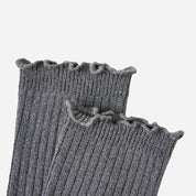 Kid's Girls' Elegant Ribbed Crew Socks - 3 Pairs