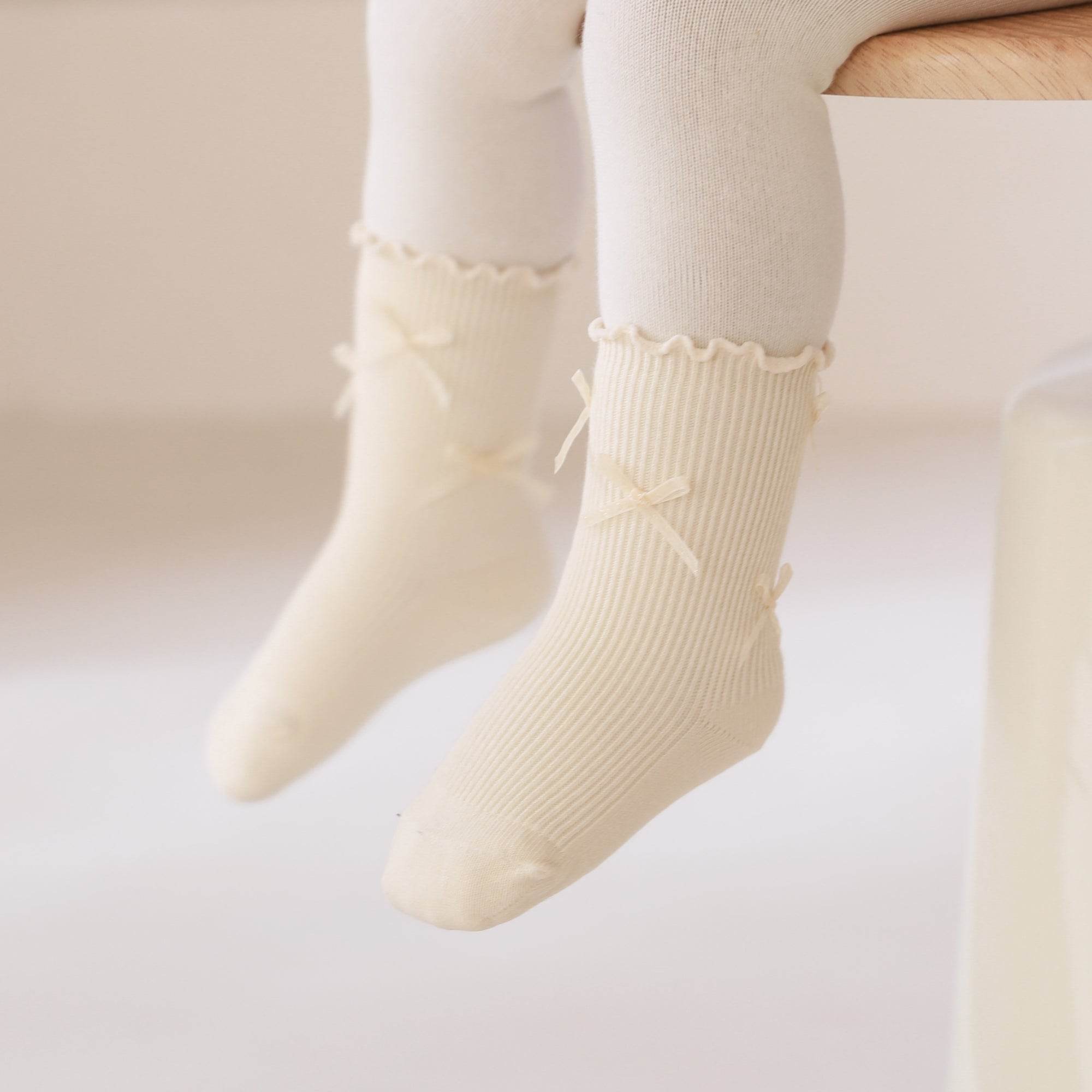 Babies Ballerina Bow Socks-4 Pack - Weavasocks