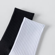 "Titan Mesh" Big & Tall Men's Crew Socks - product photo showing breathable mesh comfort