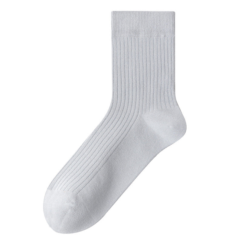 Men's 98% Cotton Classic Ribbed Crew Socks