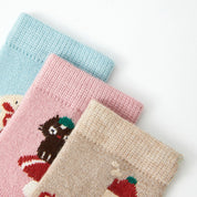 Kids' Winter Wool Blend Thermal Crew Socks 5-Pack