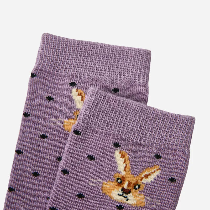 Kid's Girls' Vintage Bunny Socks - 3 Pairs