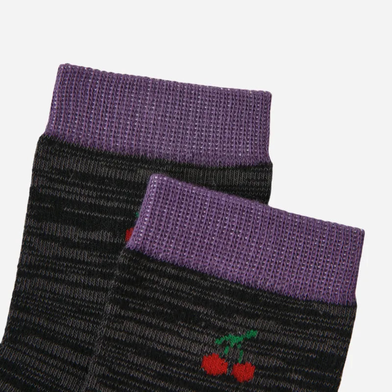 Kid's Girls' Preppy Charm Crew Socks - 5 Pairs