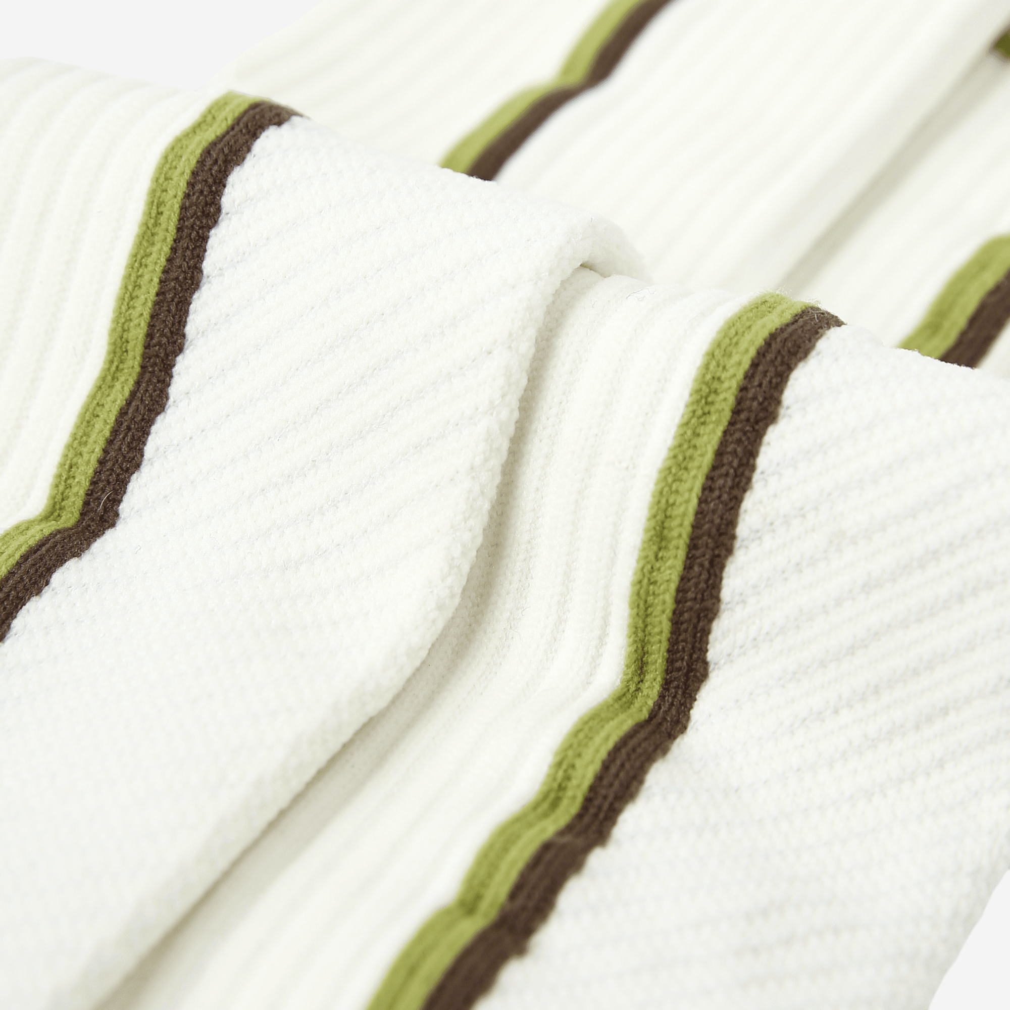 Women's Performance Knee-High Hiking Socks - White & Olive