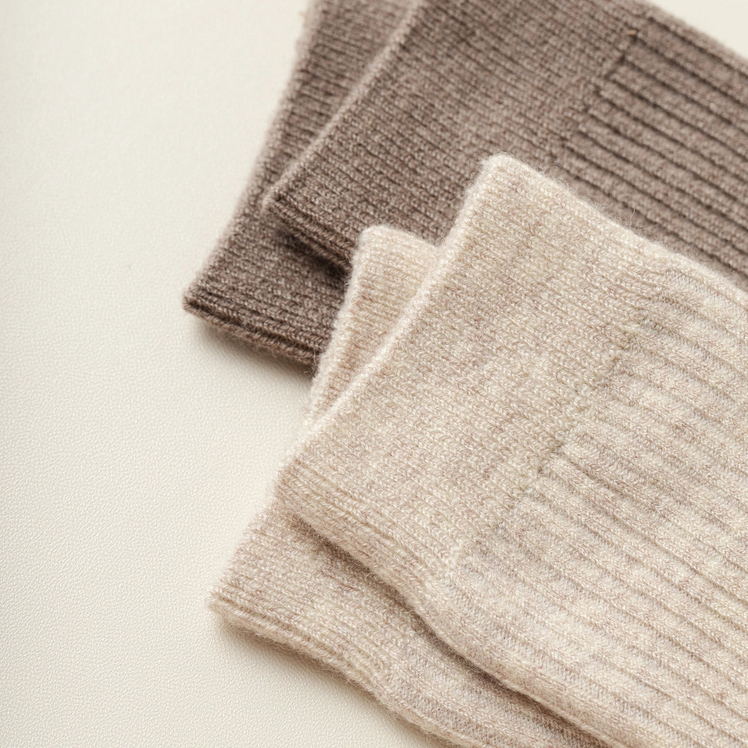 41% Wool Brushed "Fuzzy" Slouch Socks