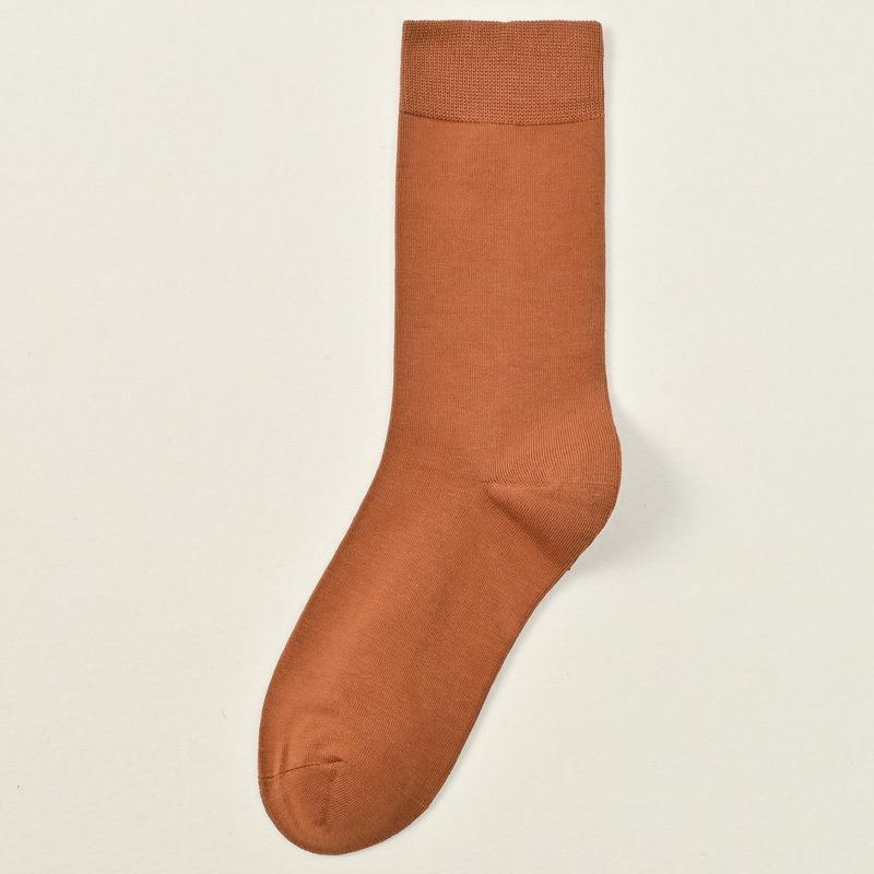 Men's 95% Silky Cotton Extended Business Crew Socks