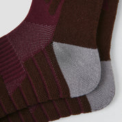 Performance Crew Socks - Maroon